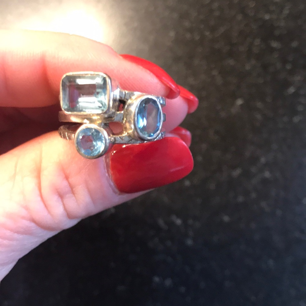 Blue Topaz ring - Picture 2 of 5